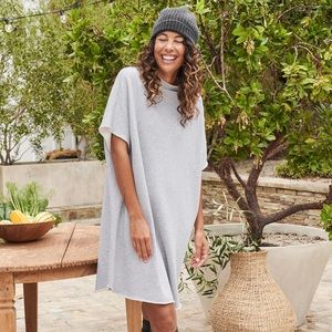 Frank & Eileen Ella Capelet Dress in Gray Melange